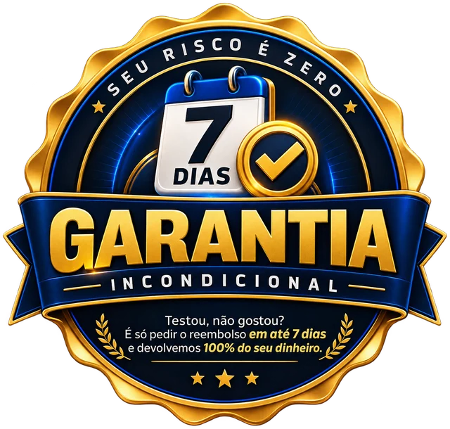 Selo de garantia incondicional de 7 dias